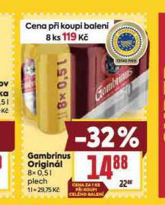 PIVO GAMBRINUS ORIGINL