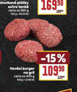 HOVZ BURGER NA GRIL
