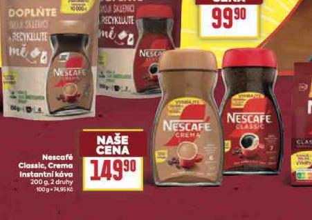 NESCAF CLASSIC, CREMA INSTANTN KVA