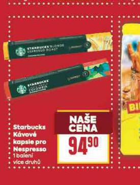 STARBUCKS KVOV KAPSLE PRO NESPRESSO