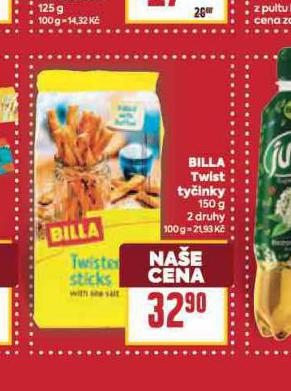 BILLA TWIST TYINKY