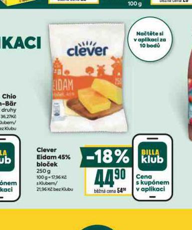 CLEVER EIDAM 45% BLOEK