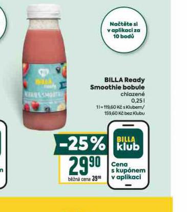 BILLA READY SMOOTHIE BOBULE