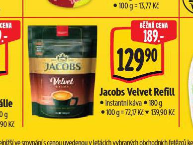 JACOBS VELVET REFILL