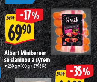 MINIBERNER SE SLANINOU A SREM
