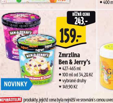 BEN & JERRYS ZMRZLINA