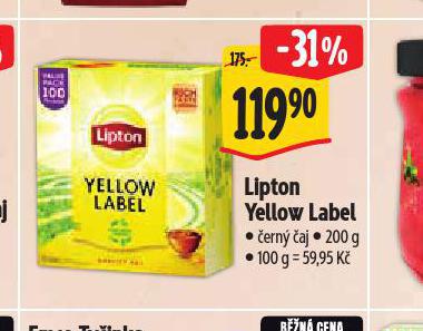 LIPTON YELLOW LABEL ERN AJ