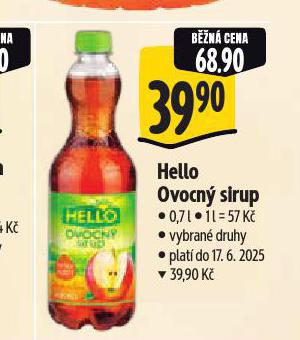 HELLO OVOCN SIRUP