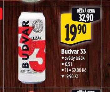PIVO BUDVAR 33