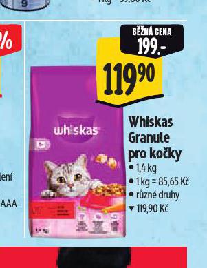 WHISKAS GRANULE PRO KOKY