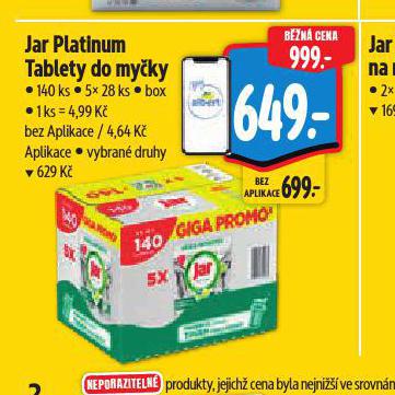 JAR PLATINUM TABLETY DO MYKY