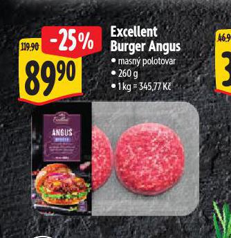 EXCELLENT BURGER ANGUS