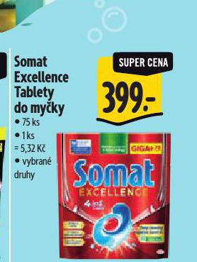 SOMAT EXCELLENCE TABLETY DO MYKY