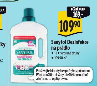 SANYTOL DEZINFEKCE NA PRDLO