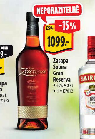 ZACAPA SOLERA GRAN RESERVA