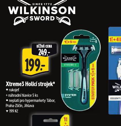 WILKINSON XTREME 3 HOLIC STROJEK