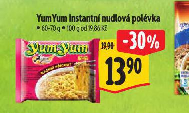 YUM YUM INSTANTN NUDLOV POLVKA