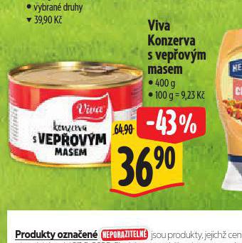 VIVA KONZERVA S VEPOVM MASEM