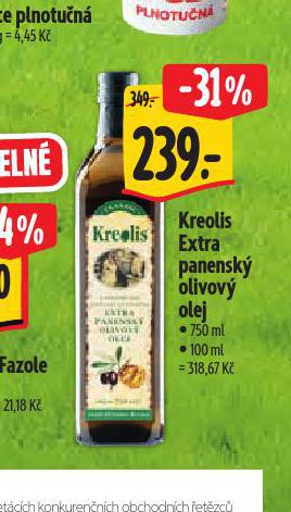 KREOLIS EXTRA PANENSK OLIVOV OLEJ