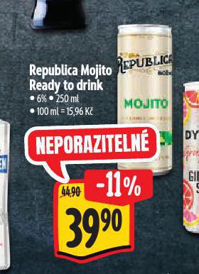 REPUBLIKA MOJITO READY TO DRINK
