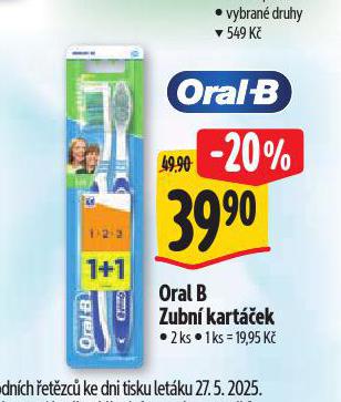 ORAL B ZUBN KARTEK