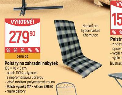 POLSTRY NA ZAHRADN NBYTEK