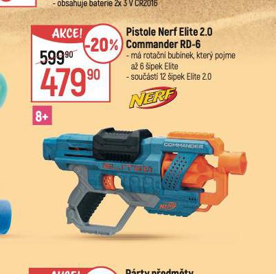 PISTOLE NERF ELITE 2.0 COMMANDER RD-6