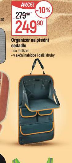 ORGANIZR NA PEDN SEDADLO