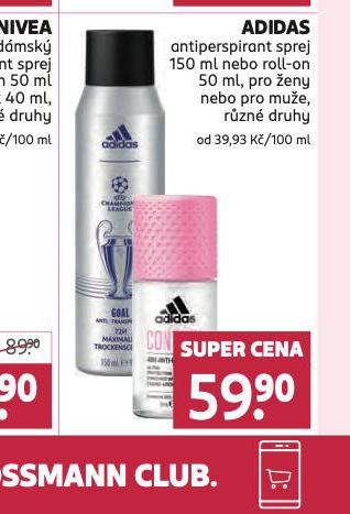 ADIDAS ANTIPERSPIRANT, ROLL-ON