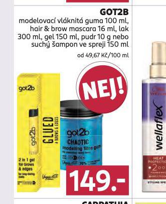 GOT2B MODELOVAC VLKNIT GUMA, LAK, PUDR