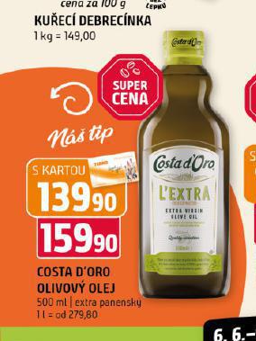 COSTA D'ORO OLIVOV OLEJ