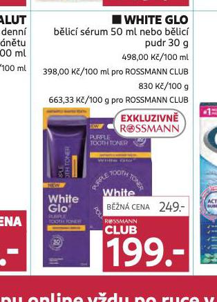 WHITE GLO BLIC SRUM