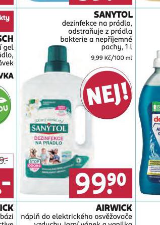 SANYTOL DEZINFEKCE NA PRDLO