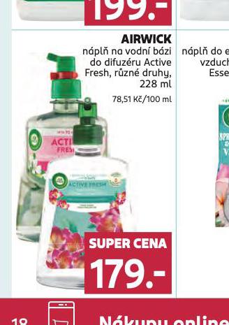 AIRWICK NPL NA VODN BZI DO DIFUZRU