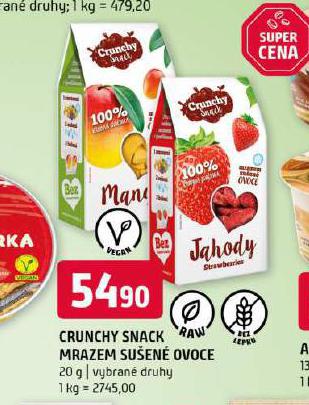 CRUNCHY SNACK MRAZEM SUEN PLTKY