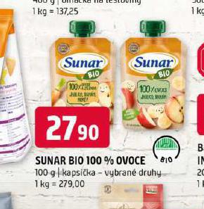 SUNAR BIO 100 % OVOCE
