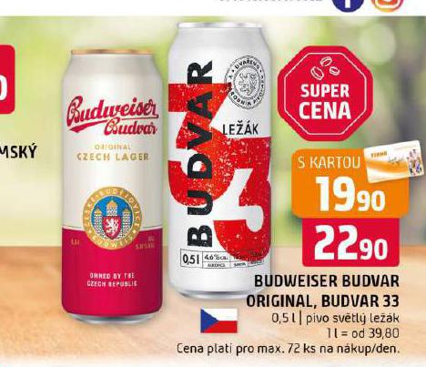 PIVO BUDVAR 33