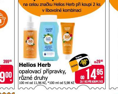 HELIOS HERB OPALOVAC PPRAVKY