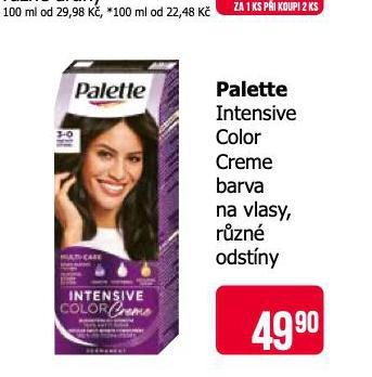 PALETTE INTENSIVE COLOR CREME BARVA NA VLASY