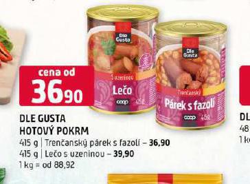 DLE GUSTA HOTOV POKRM