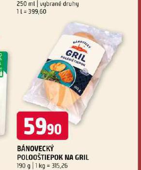 BNOVECK POLOOTIEPOK NA GRIL