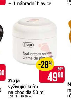 ZIAJA VYIVUJC KRM NA CHODIDLA