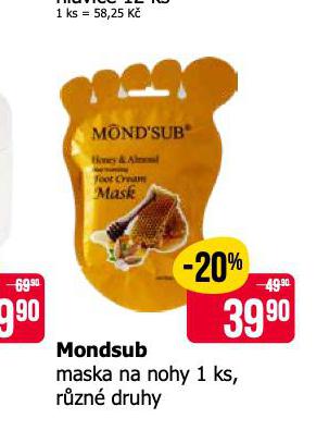 MONDSUB MASKA NA NOHY