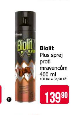 BIOLIT PLUS SPREJ PROTI MRAVENCM
