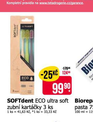 SOFDENT ECO ULTRA SOFT ZUBN KARTKY