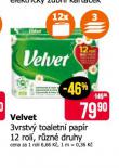 VELVET TOALETN PAPR