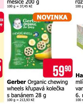 GERBER ORGANIC CHEWING WHEELS KUPAV KOLEKA