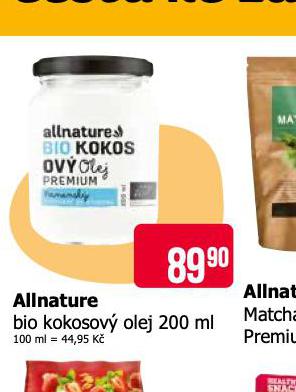 ALLNATURE BIO KOKOSOV OLEJ