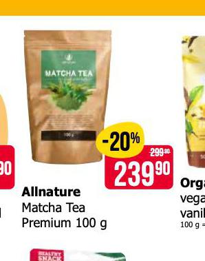 ALLNATURE MATCHA TEA PREMIUM
