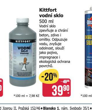 KITTFORT VODN SKLO